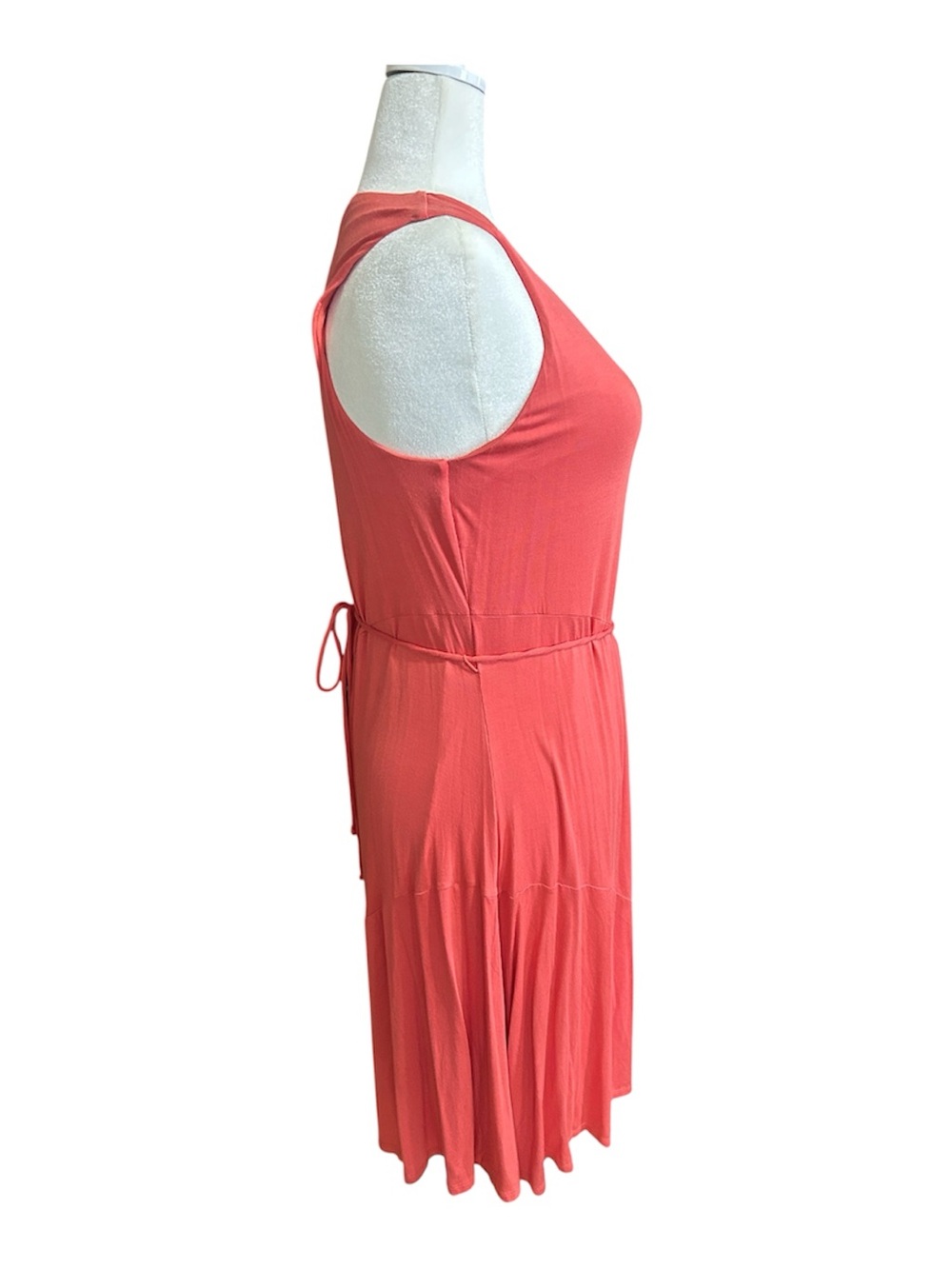 Simply Vera Vera Wang Coral Sleeveless V-Neck Midi  Dress - Picture 9 of 16